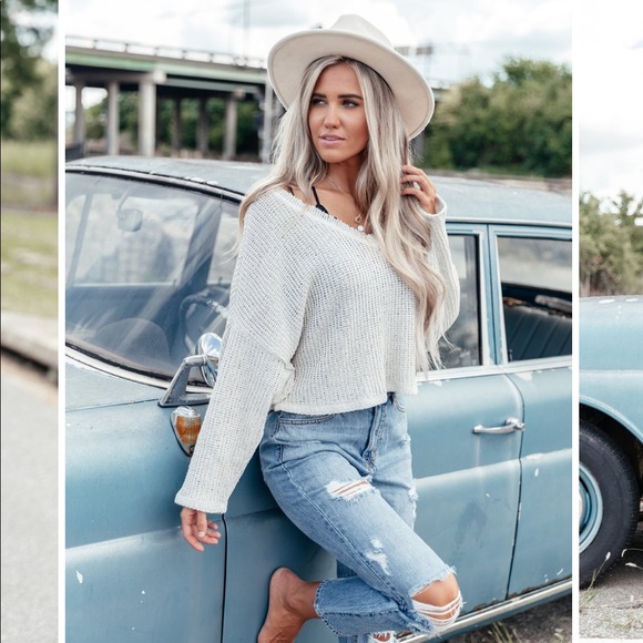 Basically You Knit Top - Oatmeal - Picture 5 of 8